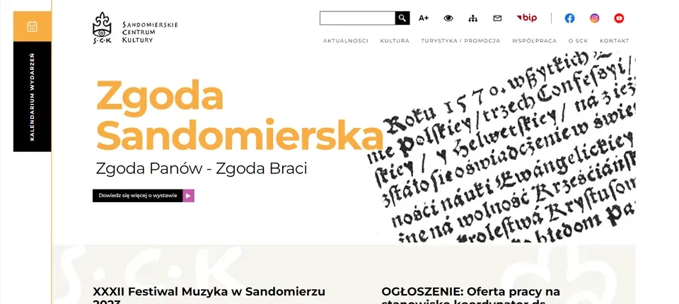 Strona Internetowa Sandomierz - Sandomierskie Centrum Kultury
